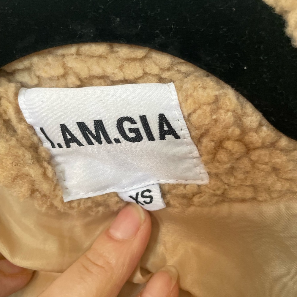 I AM GIA teddy jacket